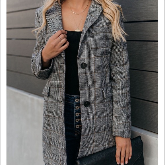 🖤HP🖤 x2 FRANKLYN Plaid Blazer - Picture 4 of 8